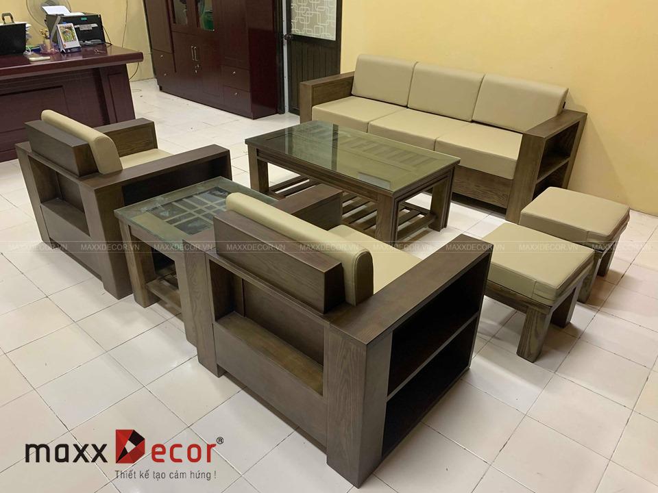 Sofa gỗ cao cấp tại nhà khách