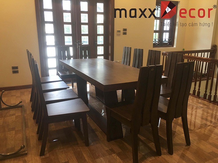 bàn ăn gỗ óc chó đẹp