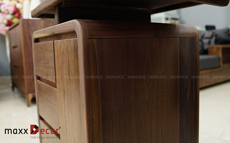 Nội thất gỗ óc chó đẹp - nghệ thuật từ
các đường cong