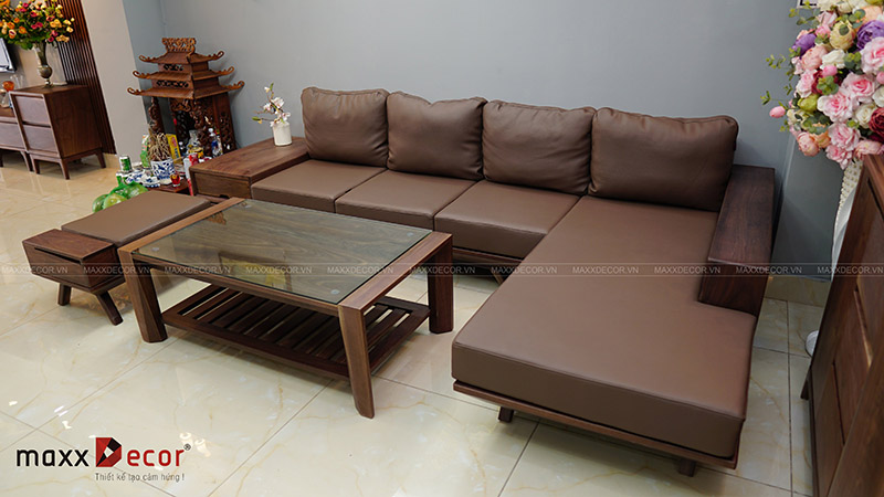 Nội thất gỗ óc chó đẹp - nghệ thuật từ các đường cong