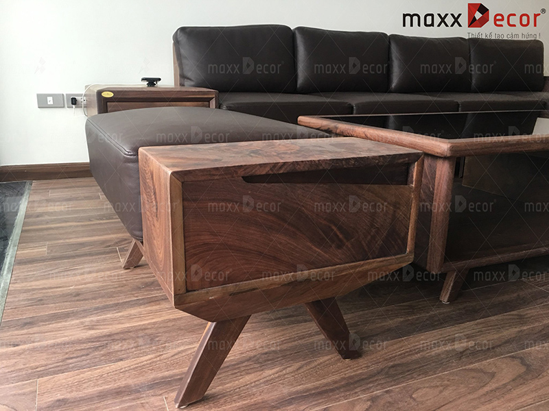 Bộ sản phẩm nội thất gỗ óc chó sofa gỗ - bàn ăn chất nhất 2019 - 3