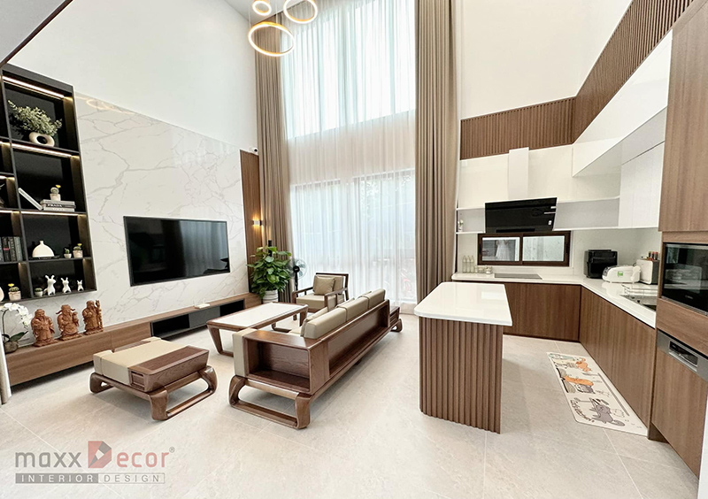 Nội thất gỗ tự nhiên là một lựa chọn tuyệt vời biệt thự