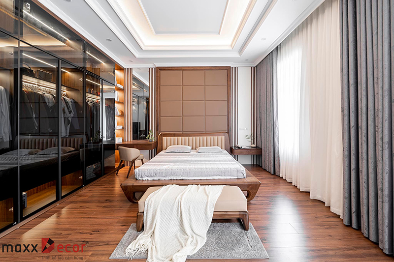 Thiết kế nội thất gỗ tự nhiên nhà phố Sơn La