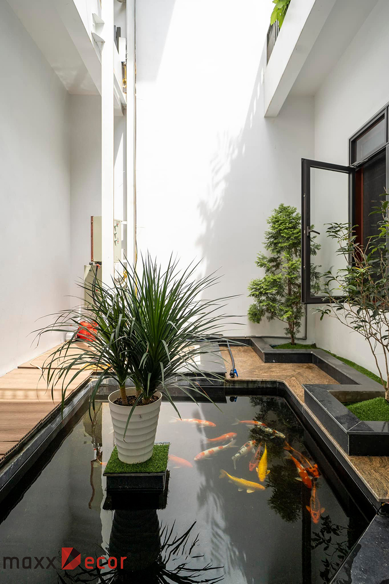Thiết kế nội thất gỗ tự nhiên nhà phố Sơn La