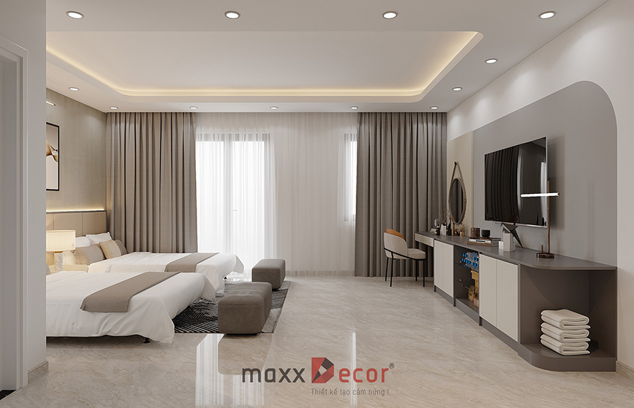 Thiết kế nội thất khách sạn Bách Khang tại Vân Đồn Quảng Ninh