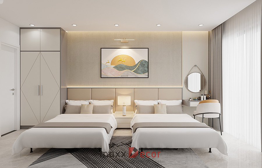 Thiết kế nội thất khách sạn Bách Khang tại Vân Đồn Quảng Ninh