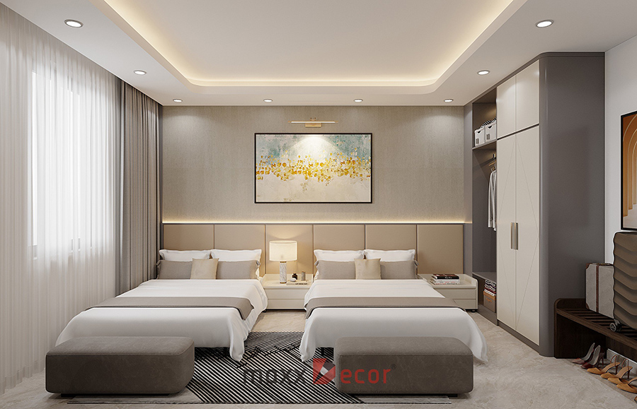 Thiết kế nội thất khách sạn Bách Khang tại Vân Đồn Quảng Ninh