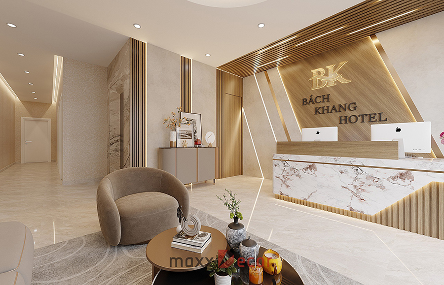 Thiết kế nội thất khách sạn Bách Khang tại Vân Đồn Quảng Ninh