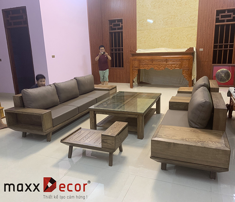 Sofa gá» tá»± nhiÃªn phÃ²ng khÃ¡ch Äáº¹p hiá»n Äáº¡i