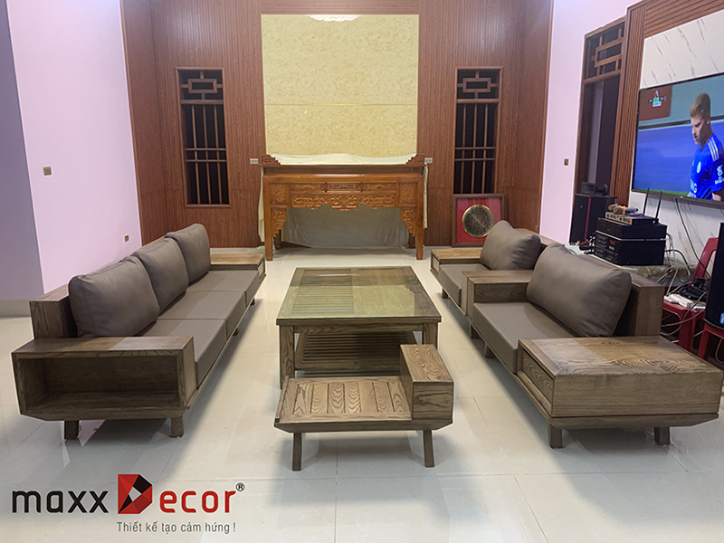 Sofa gá» tá»± nhiÃªn phÃ²ng khÃ¡ch Äáº¹p hiá»n Äáº¡i