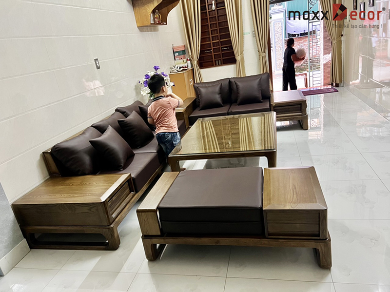 Hoàn thiện nội thất phòng khách bàn giao tại Hải Dương