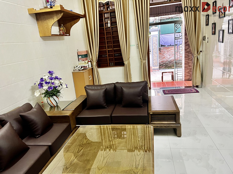 Hoàn thiện nội thất phòng khách bàn giao tại Hải Dương