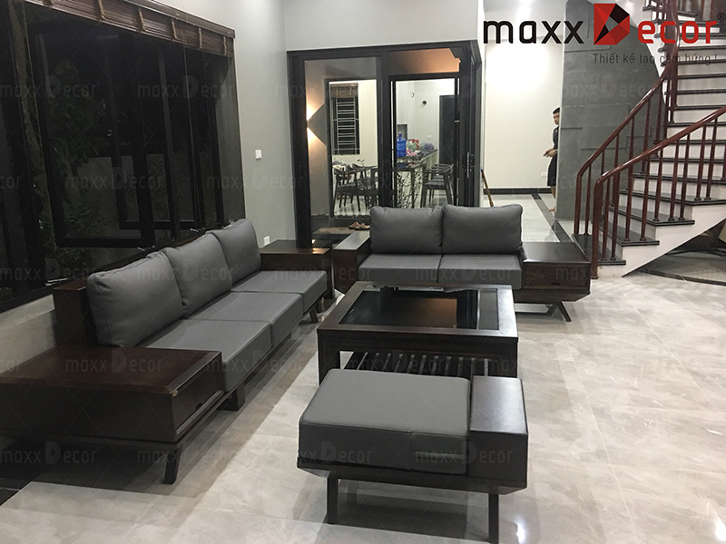 Sofa gỗ đẹp hiện đại