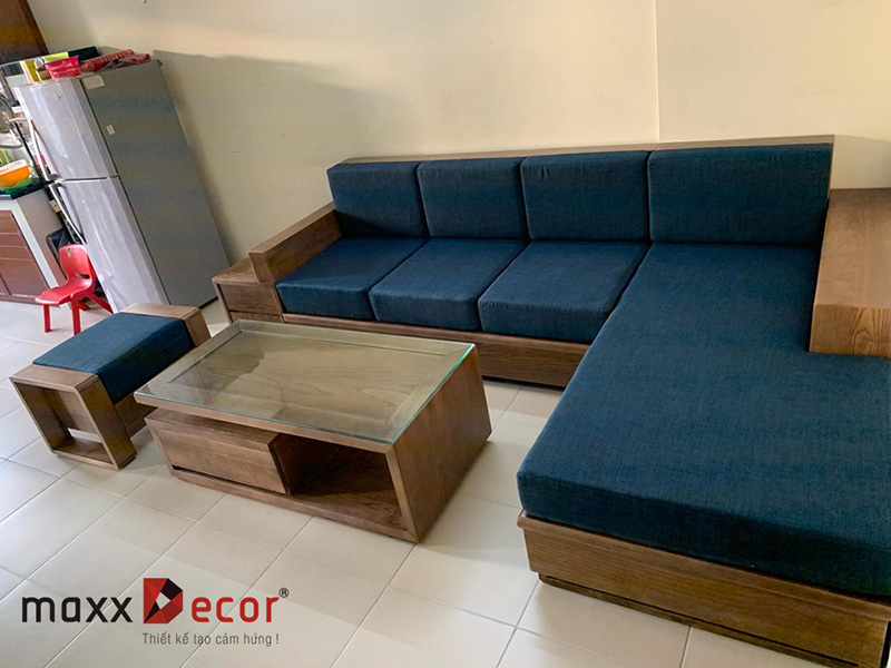 Sofa gỗ sồi hiện đại tại Hà Nội