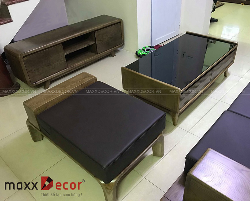 Sofa gỗ sồi hiện đại cao cấp
