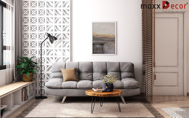căn hộ nội thất gỗ tự nhiên