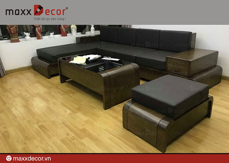 Mẫu sofa gỗ đơn giản nhất 2019