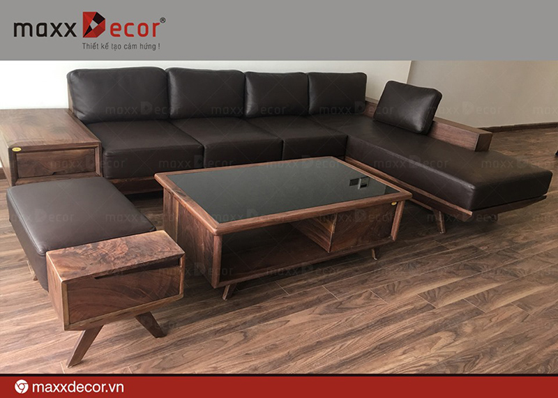 Mẫu sofa gỗ phòng khách bán chạy nhất 2019