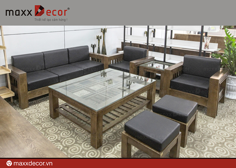 Mẫu sofa gỗ giá rẻ nhất 2019