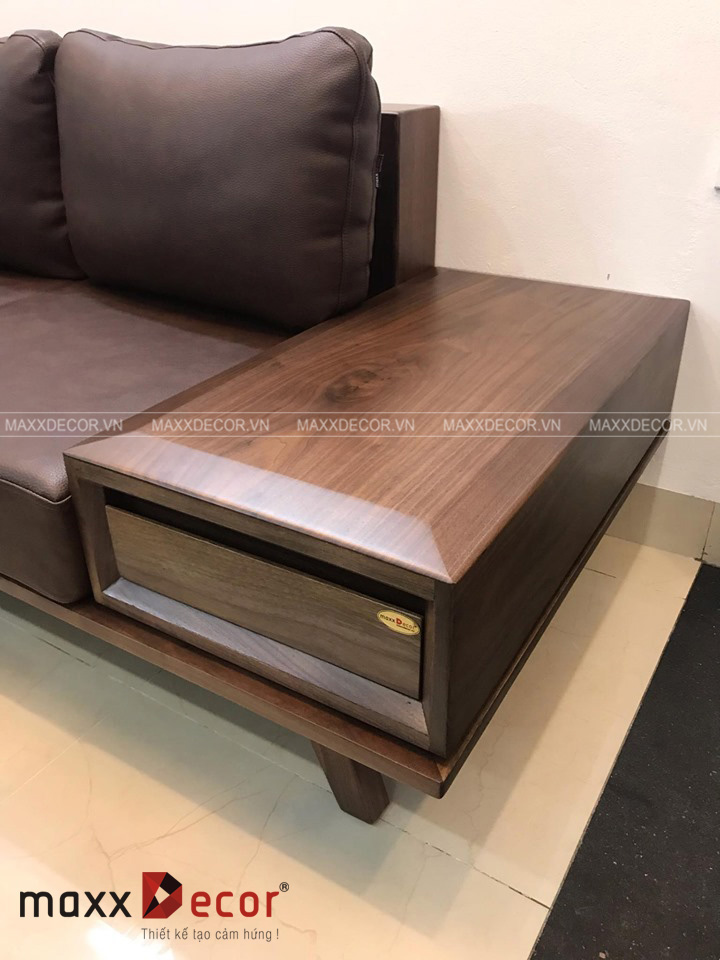 Sofa gỗ tự nhiên hiện đại