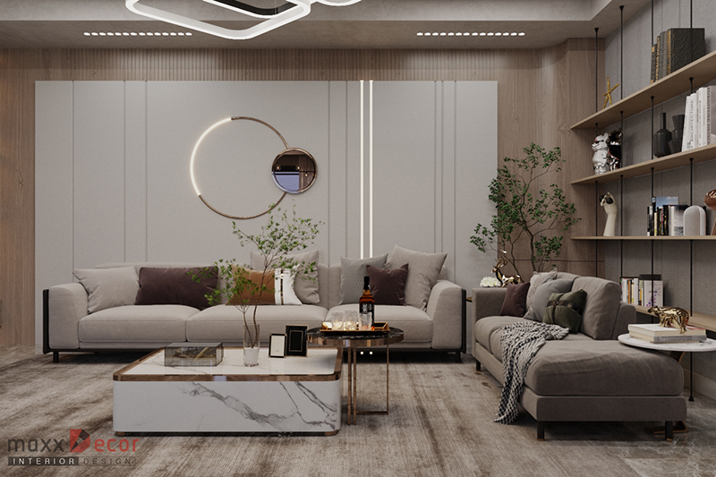 Thiết kế nội thất nhà phố hiện đại sang trọng