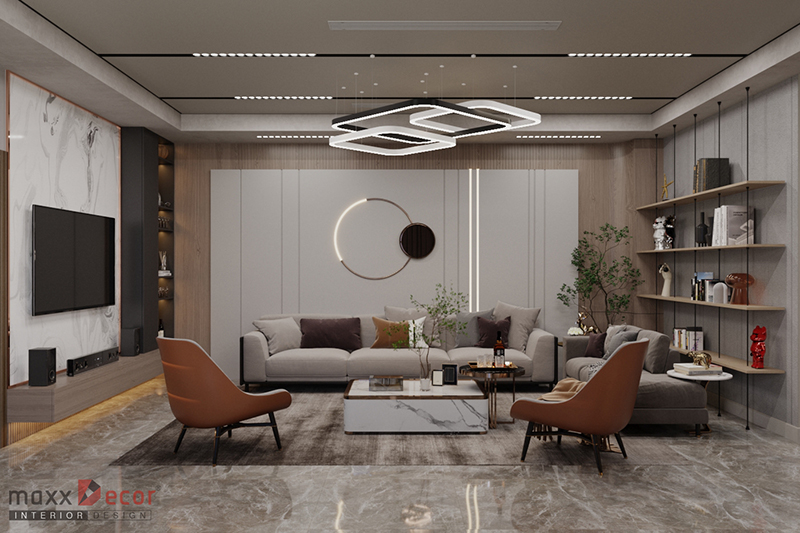 Thiết kế nội thất nhà phố hiện đại sang trọng