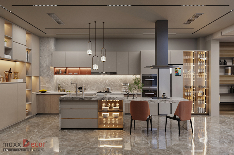 Thiết kế nội thất nhà phố hiện đại sang trọng