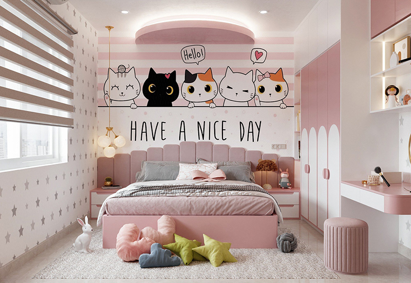 100+ mẫu phòng ngủ cho bé gái siêu xinh