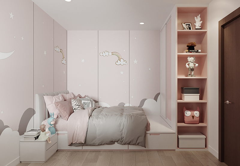 38 mẫu nội thất phòng ngủ dành cho bé gái siêu đẹp
